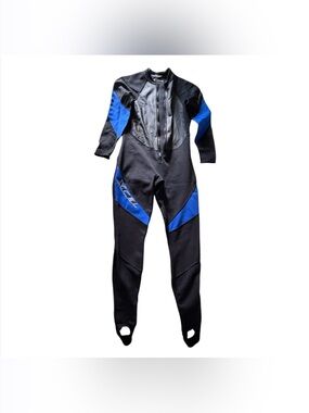 Black & Blue Full-Length Wetsuit